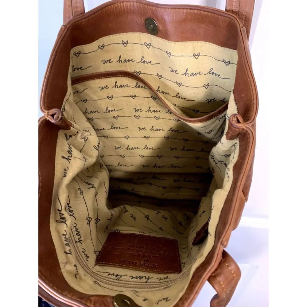 Lisa Leonard We Have Love Tote in Honey Brown - Picture 9 of 9